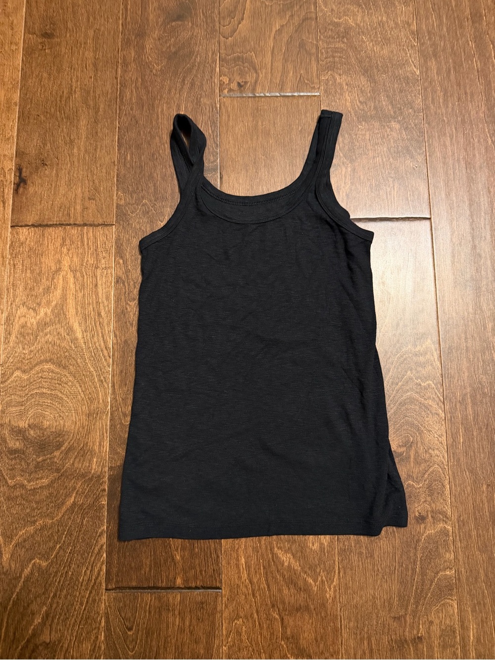 aerie Black Scoop Neck Tank Top